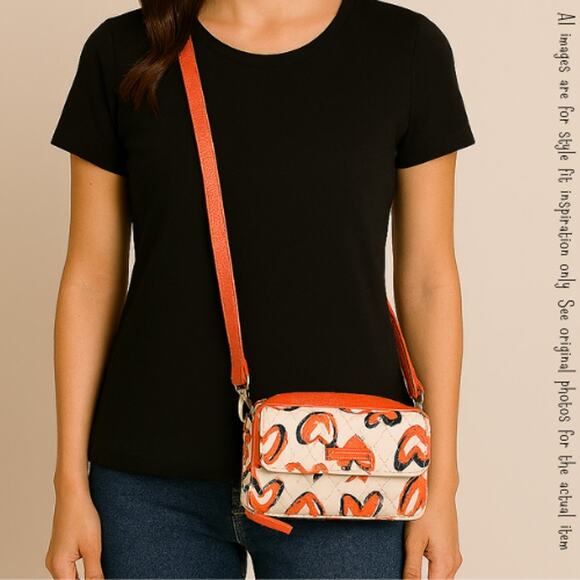 VERA BRADLEY Iced Hearts 3 in 1 Crossbody Bag, NWOT! - Picture 9 of 9